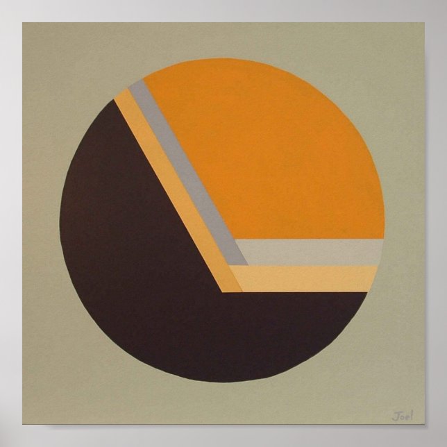 DecoSphere print (10"x10"-Mandarine) Poster (Vorne)