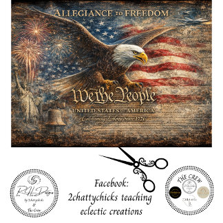 Decoupage 250th Celebration WE THE PEOPLE Seidenpapier