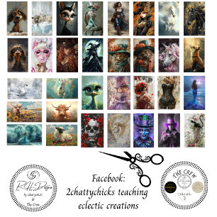 Decoupage 32 Designs 3x5 Zoll Collage Scrapbook Seidenpapier