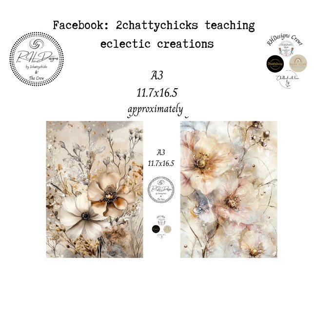 Decoupage A3 Botanicals Artwork Designs  Seidenpapier (Von Creator hochgeladen)