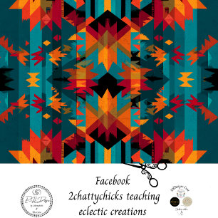 Decoupage Amerikanische Ureinwohner Symmetrische T Seidenpapier