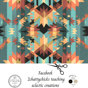 Decoupage Amerikanische Ureinwohner Textile Art Seidenpapier