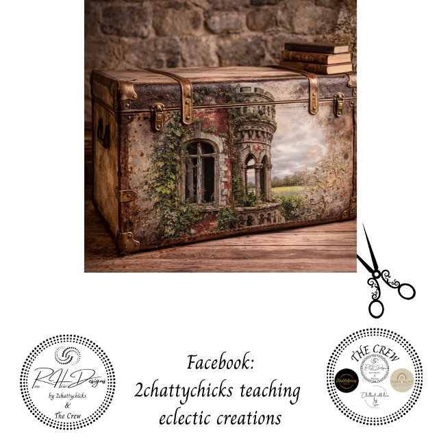 Decoupage Ancient Irish Castle Overgrown Ivy  Seidenpapier (Von Creator hochgeladen)