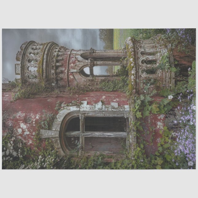Decoupage Ancient Irish Castle Seidenpapier (Vorderseite)