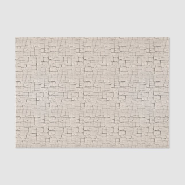 Decoupage antike weiße Knistern-Farbe Seidenpapier (Vorderseite)