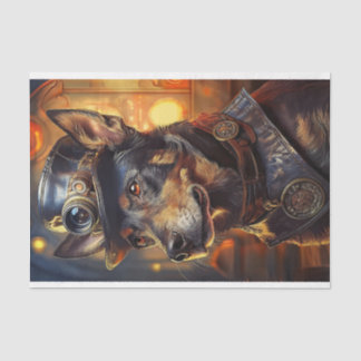 Decoupage Australian Kelpie Steampunk Seidenpapier