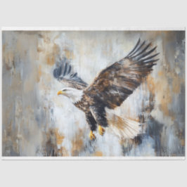 Decoupage Bald Eagle American Flag Seidenpapier