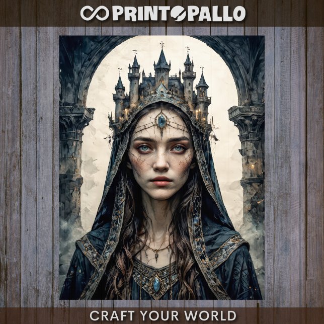 Decoupage - Black Castle Queen - Seidenpapier (Von Creator hochgeladen)