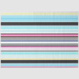 Decoupage Bold Strip Hintergrund Blau Rosa Schwarz Seidenpapier