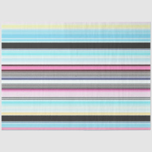 Decoupage Bold Strip Hintergrund Blau Rosa Schwarz Seidenpapier