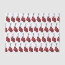 Decoupage Boxing Birthday Red Gloves