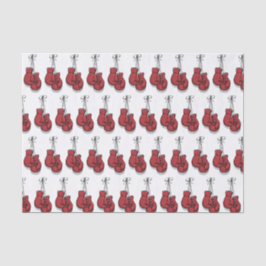 Decoupage Boxing Birthday Red Gloves Seidenpapier