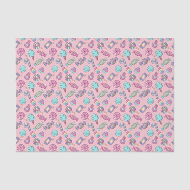 Decoupage Candy Pink Seidenpapier (Vorderseite)