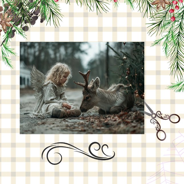 Decoupage Christmas Angel Country Road Seidenpapier (Von Creator hochgeladen)