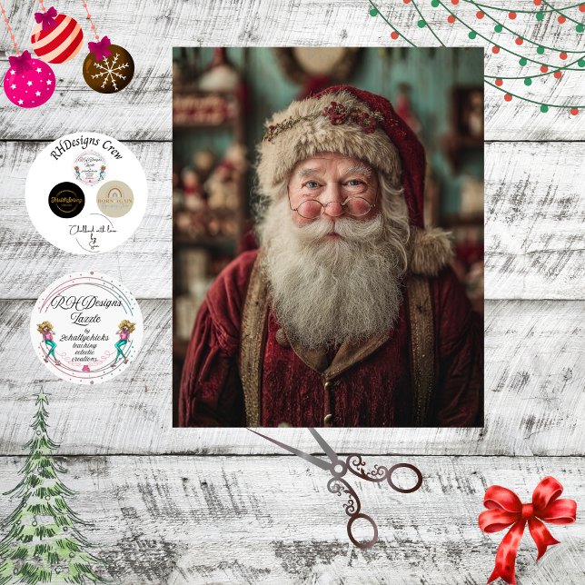 Decoupage Classic Photo Santa Claus  Seidenpapier (Von Creator hochgeladen)