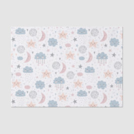 Decoupage Clouds Moon Starry Sky Baby Dusche Seidenpapier