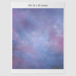 Decoupage Cosmic Nebula Backdrop Mermaid 16x20  Seidenpapier