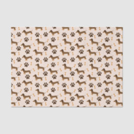 Decoupage Dackel Hund Tier Seidenpapier