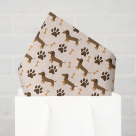 Decoupage Dackel Hund Tier Seidenpapier