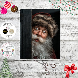 Decoupage Daniel Boone Weihnachtsmann Spähkunst Seidenpapier