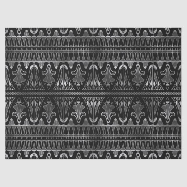 Decoupage der Silver und Black Art Seidenpapier (Vorderseite)