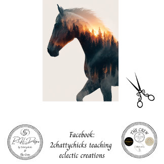 Decoupage Double Exposure Rustic Horse Wall Decor Seidenpapier