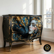 Decoupage Dragon Verzauberte Kunst der Frau