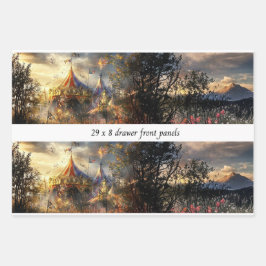 Decoupage Drawer Front Big Top Carnival Panel  Geschenkpapier Set