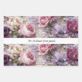 Decoupage Drawer Front Panel French Country Floral Geschenkpapier Set