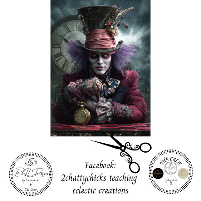 Decoupage Eccentric Timekeeper Fantasy Portrait  Seidenpapier (Von Creator hochgeladen)