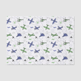 Decoupage Flugzeug Aircraft Seidenpapier
