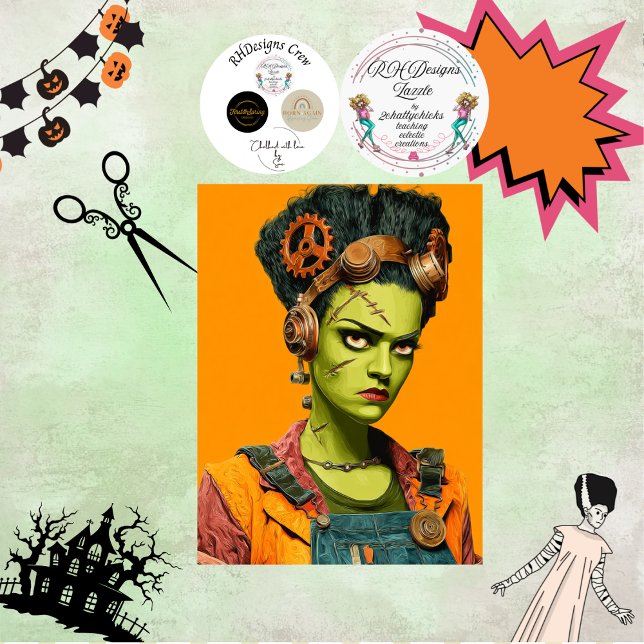 Decoupage Frau Moster Bold Orange Industria Seidenpapier (Von Creator hochgeladen)