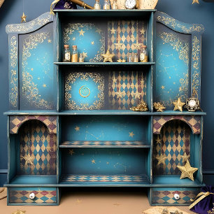 Decoupage Furniture Tissue Stars Seidenpapier
