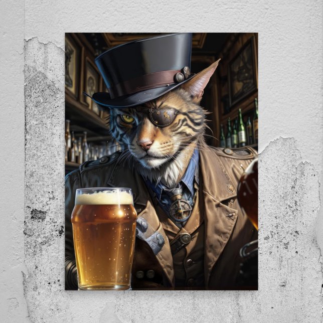 Decoupage - Gangster eine mit Augen Katze mit Auge Seidenpapier (Von Creator hochgeladen)