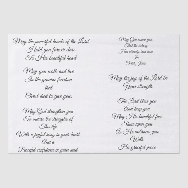 Decoupage Gebets-Seidenpapier Seidenpapier (Vorderseite)