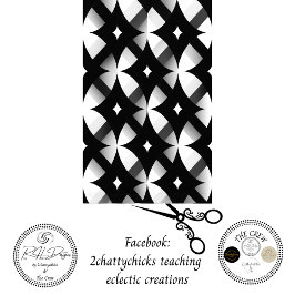 Decoupage Geometric Black White Abstract Pattern  Seidenpapier