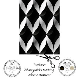 Decoupage Geometric Black White Patterns Contrast  Seidenpapier