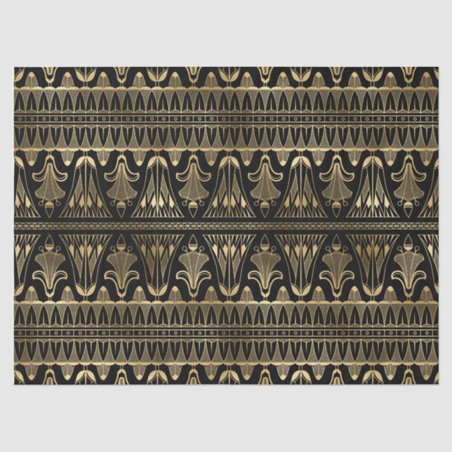 Decoupage Gold and Black Art Decoupage Seidenpapier (Vorderseite)