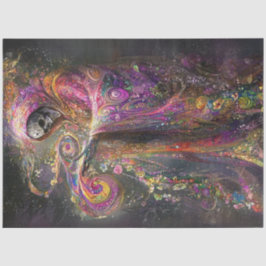 Decoupage Gothic Elegant Abbildung Swirren Farbe Seidenpapier
