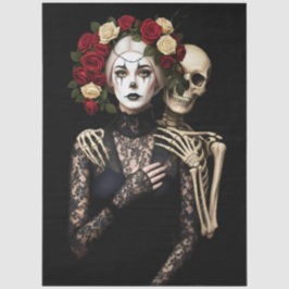 Decoupage Gothic Rose Queen – Dark Romantic Art  Seidenpapier