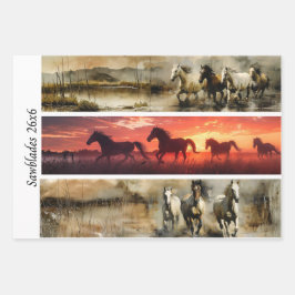 Decoupage Horses Handsaw & Sign Designs  Geschenkpapier Set
