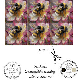 Decoupage Hummel Floral Pink 10x10 Seidenpapier