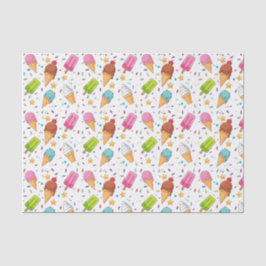 Decoupage Ice Cream Birthday Party Seidenpapier