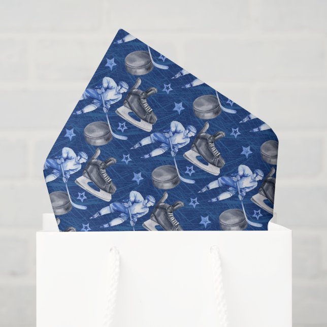 Decoupage Ice Hockey Geburtstagsparty Seidenpapier (Geschenktüte)