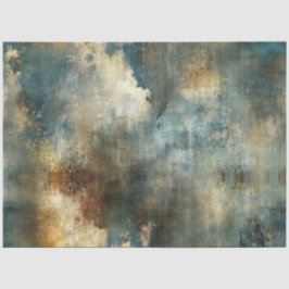 Decoupage Imitats beenden Abstraktes blaubraunes W Seidenpapier