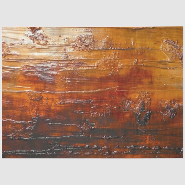 Decoupage Imitats Kupfer Metall Amber Finish Seidenpapier (Vorderseite)