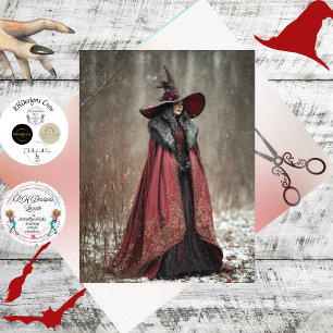 Decoupage Irische Winterhexe des Lichts Seidenpapier