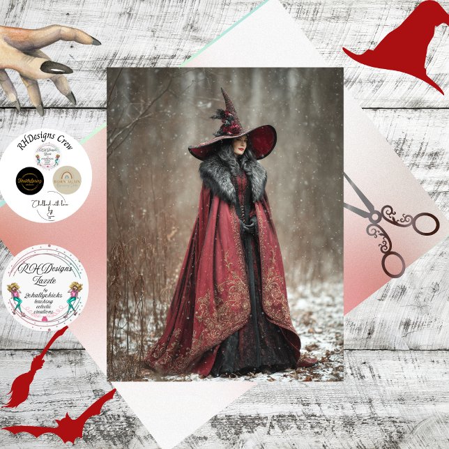 Decoupage Irish Winter Witch of Light  Seidenpapier (Von Creator hochgeladen)