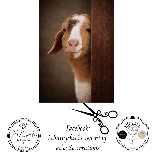 Decoupage Jerry Goat Funny Farmyard Troublemaker  Seidenpapier (Von Creator hochgeladen)