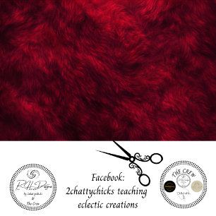 Decoupage-Karmesinrot-Faux-Fur-Textur-Hintergrund  Seidenpapier